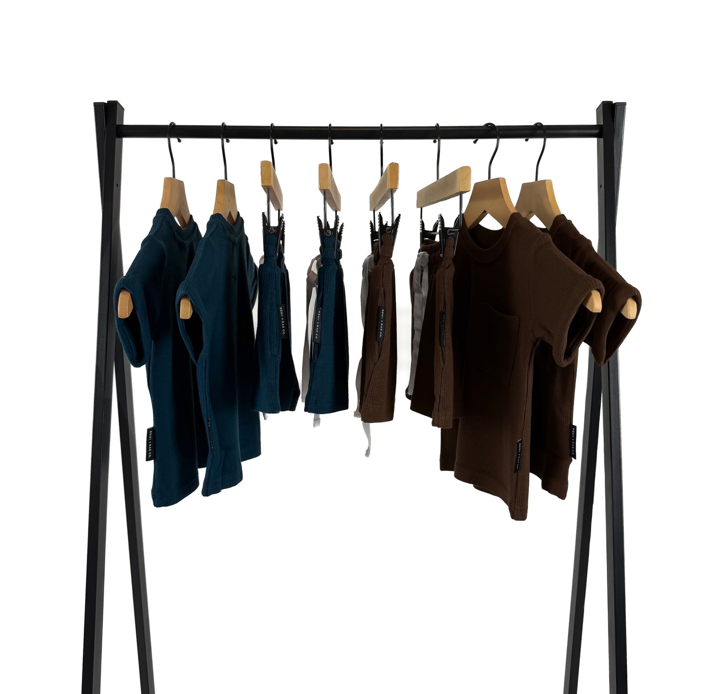 BAMBOO WAFFLE POCKET TEE - UMBER