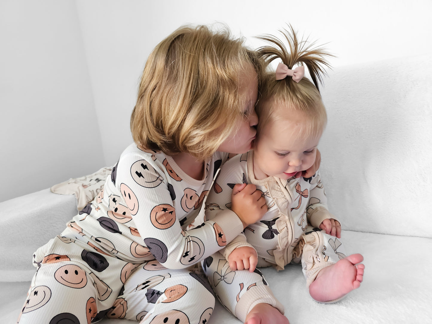 BAMBOO RIBBED CRUISER PAJAMAS - BOWS