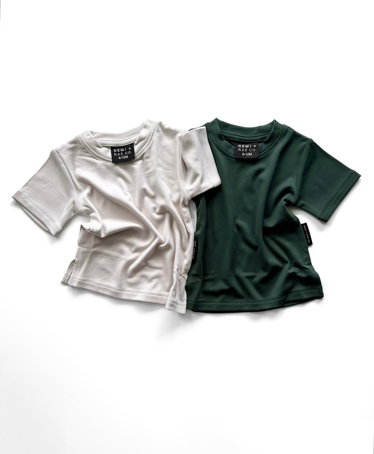 BAMBOO LUXE TEE - MOONSTONE