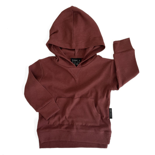 red hoodie on a white background