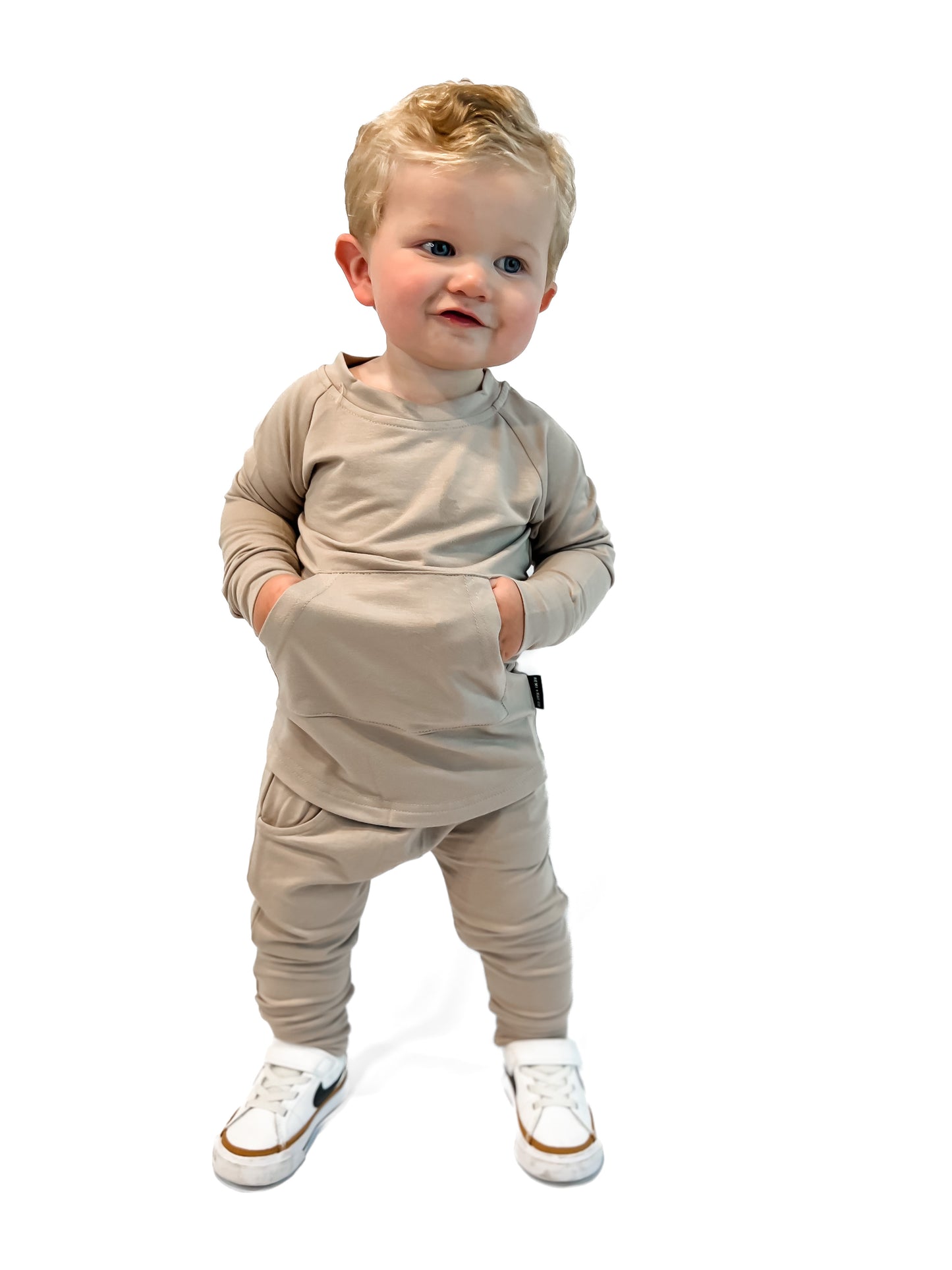 BAMBOO POCKET PULLOVER - SAND