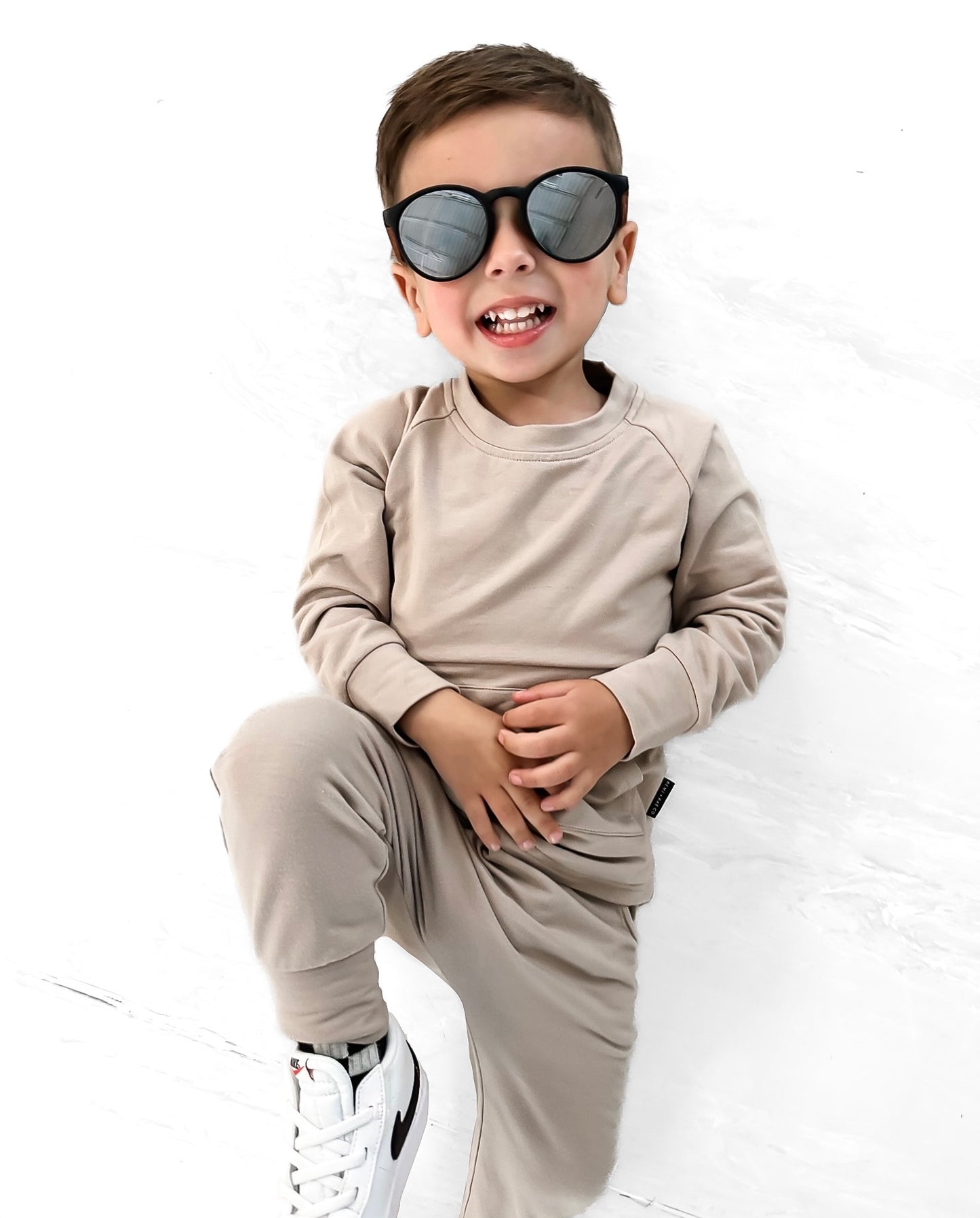 BAMBOO POCKET PULLOVER - SAND