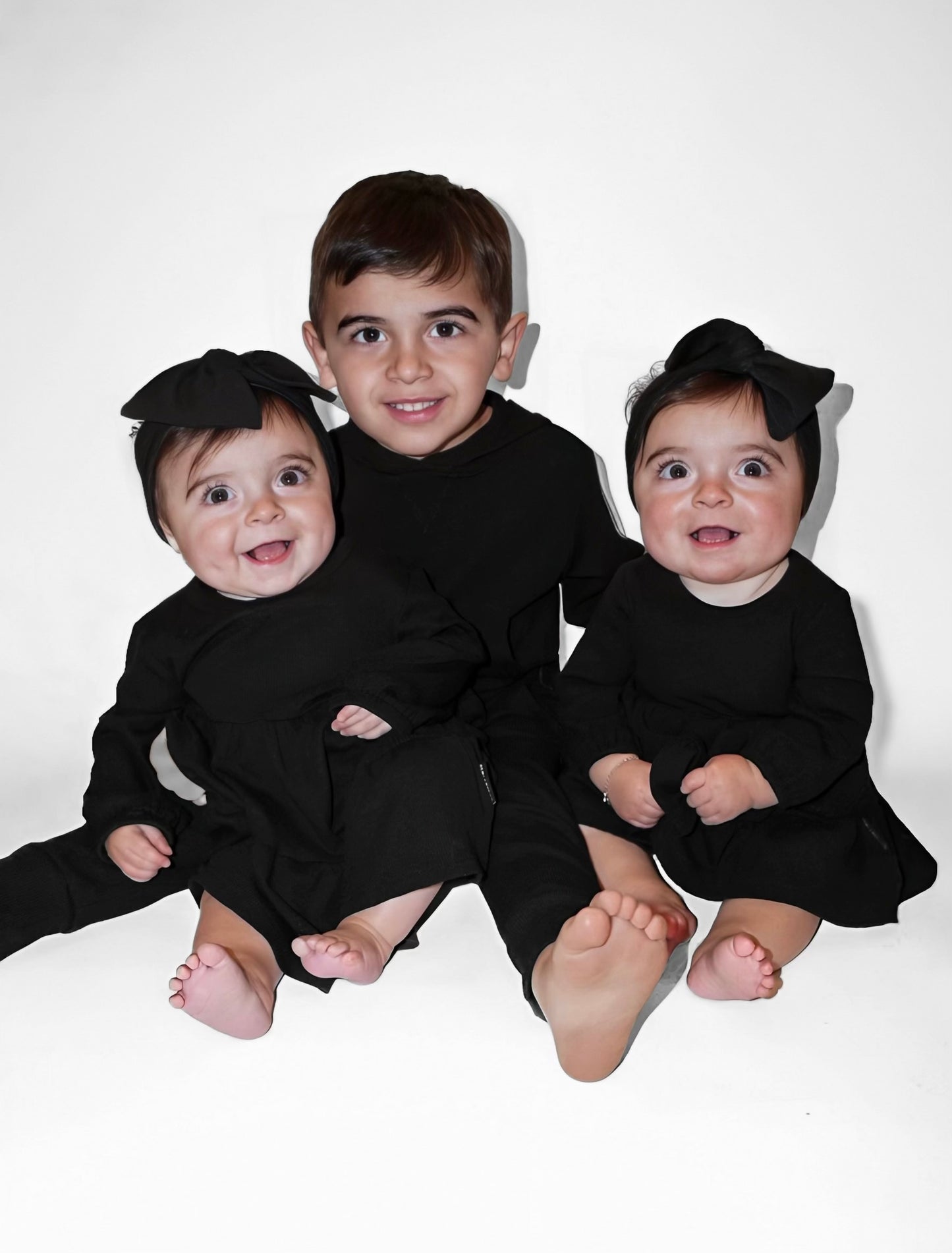 BAMBOO RIBBED BOW - BLACK