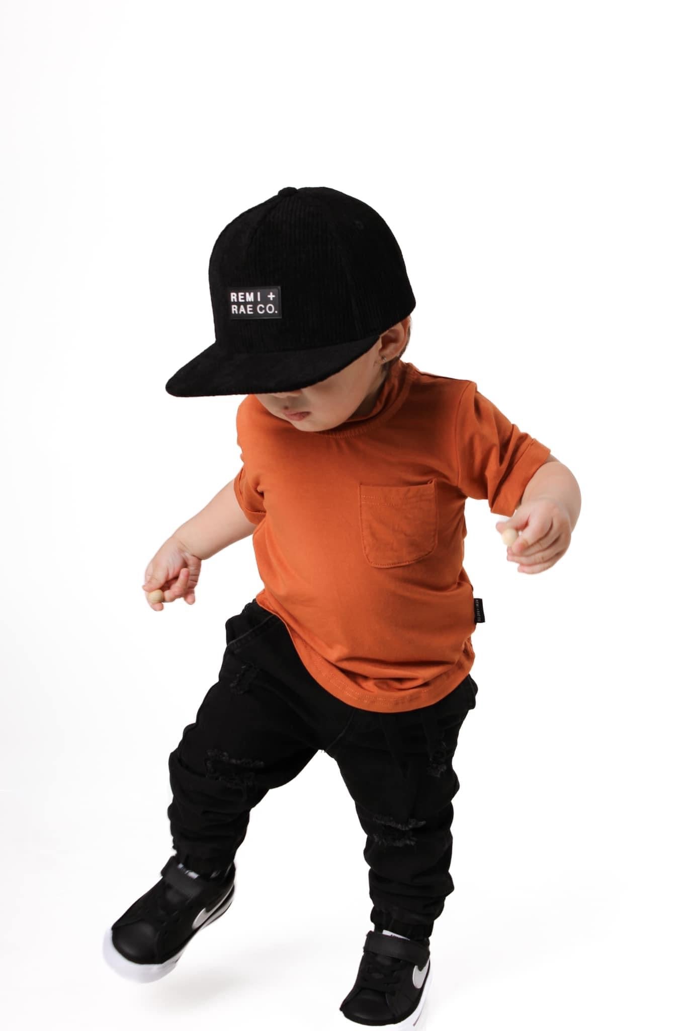 DISTRESSED BLACK DENIM CHINO JOGGERS