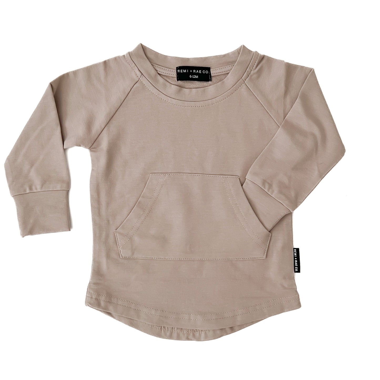 BAMBOO POCKET PULLOVER - SAND