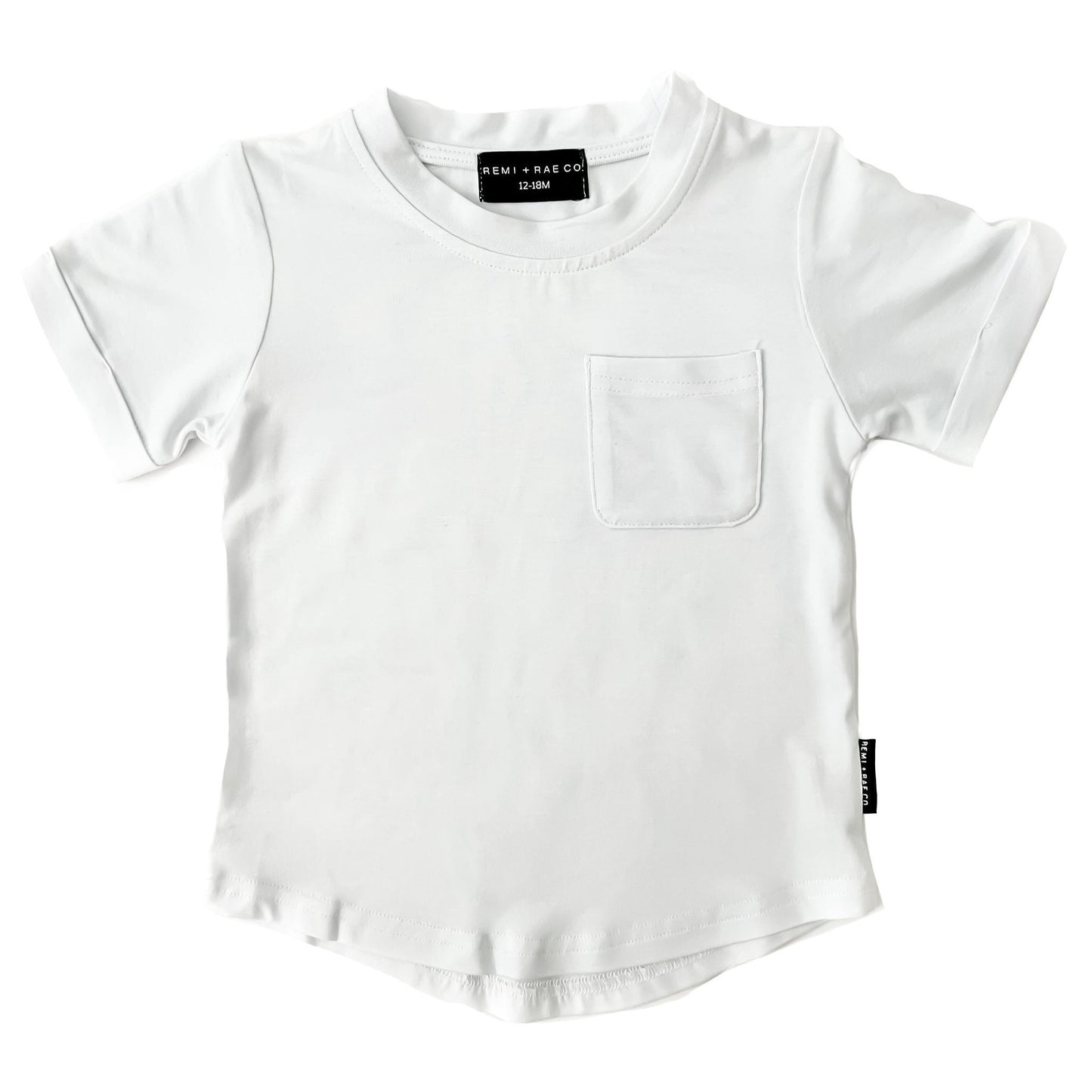 BAMBOO POCKET TEE - WHITE