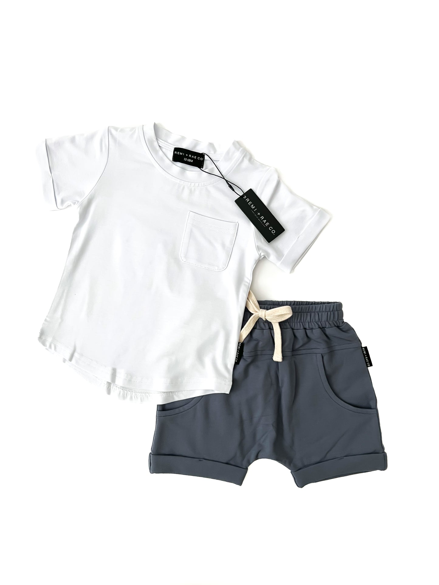 BAMBOO POCKET TEE - WHITE
