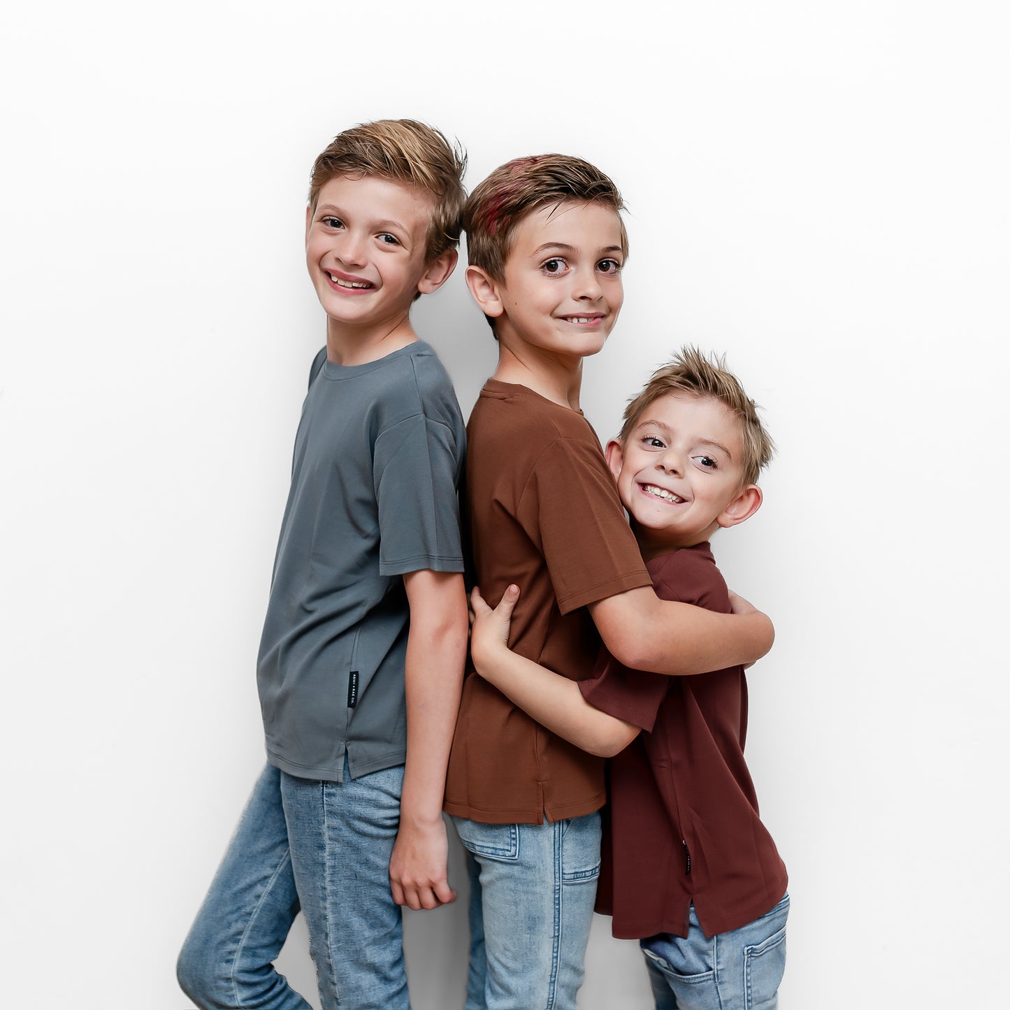 BAMBOO LUXE TEE - STEEL BLUE