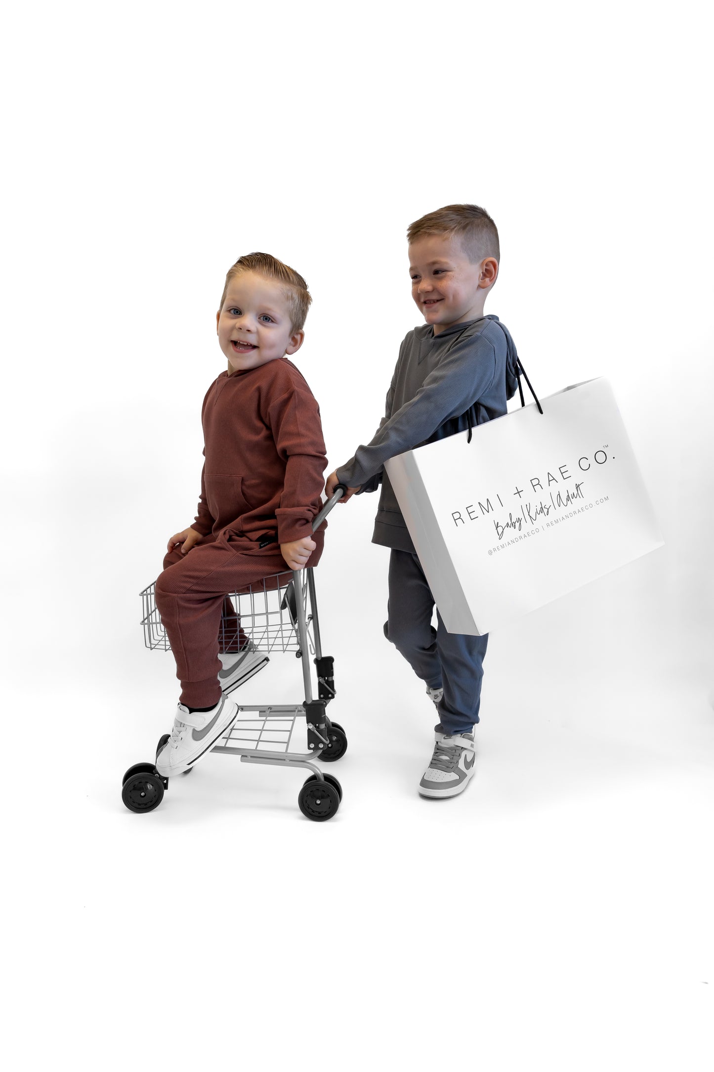 BAMBOO RIBBED HOODIE - BRICK