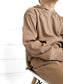 BAMBOO RIBBED HOODIE - COFFEE