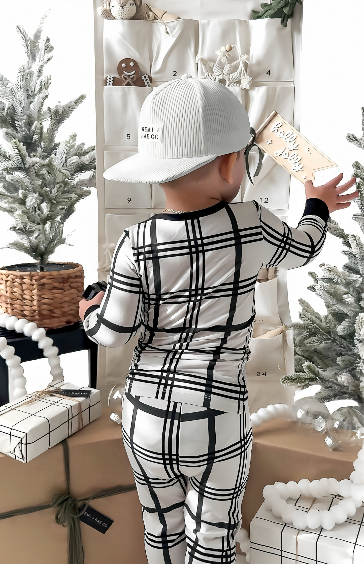 BAMBOO 2 PIECE PAJAMA SET - MERRY PLAID