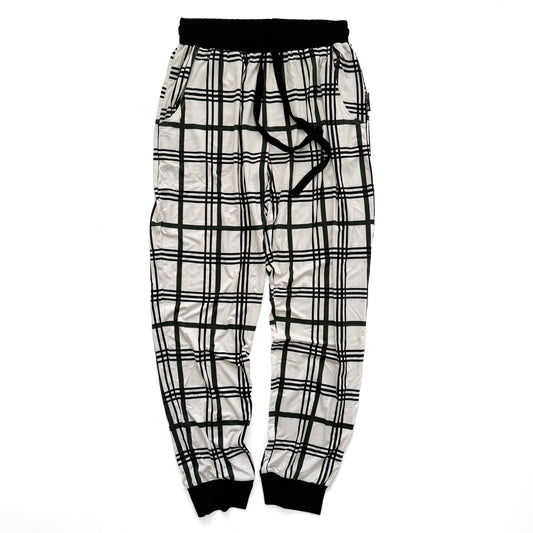 ADULT - BAMBOO PAJAMA JOGGERS - MERRY PLAID