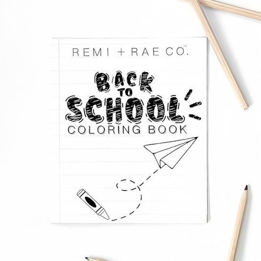 BACK TO SCHOOL COLORING BOOK