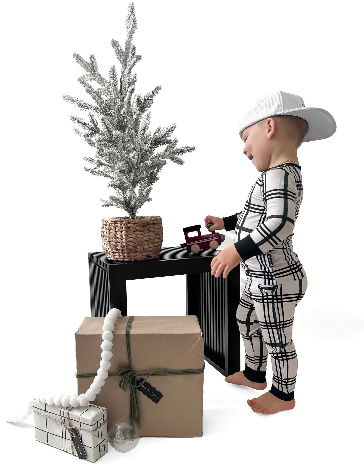 BAMBOO 2 PIECE PAJAMA SET - MERRY PLAID