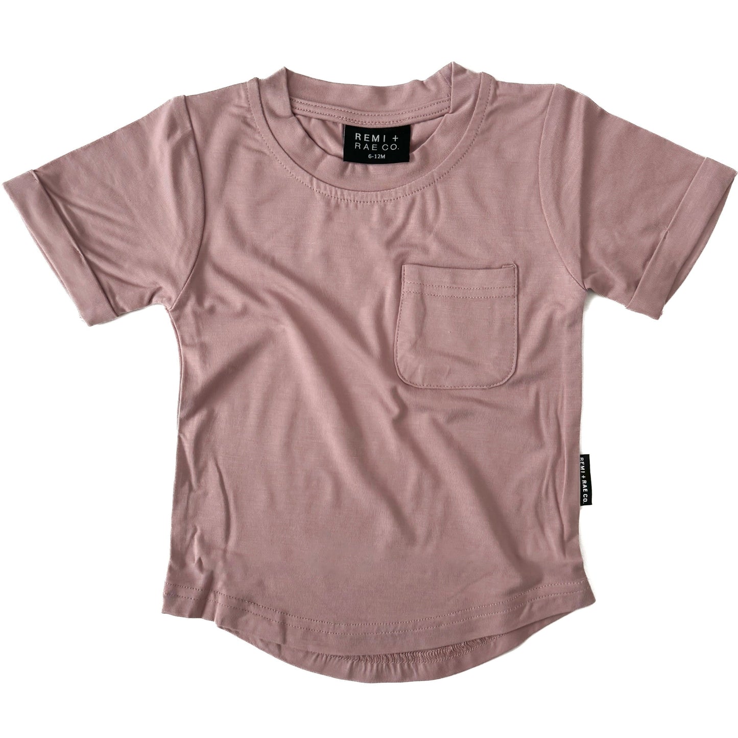 BAMBOO POCKET TEE - DESERT ROSE