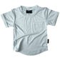 BAMBOO POCKET TEE - SKY