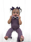 BAMBOO RIBBED FLARE LEGGINGS - PLUM