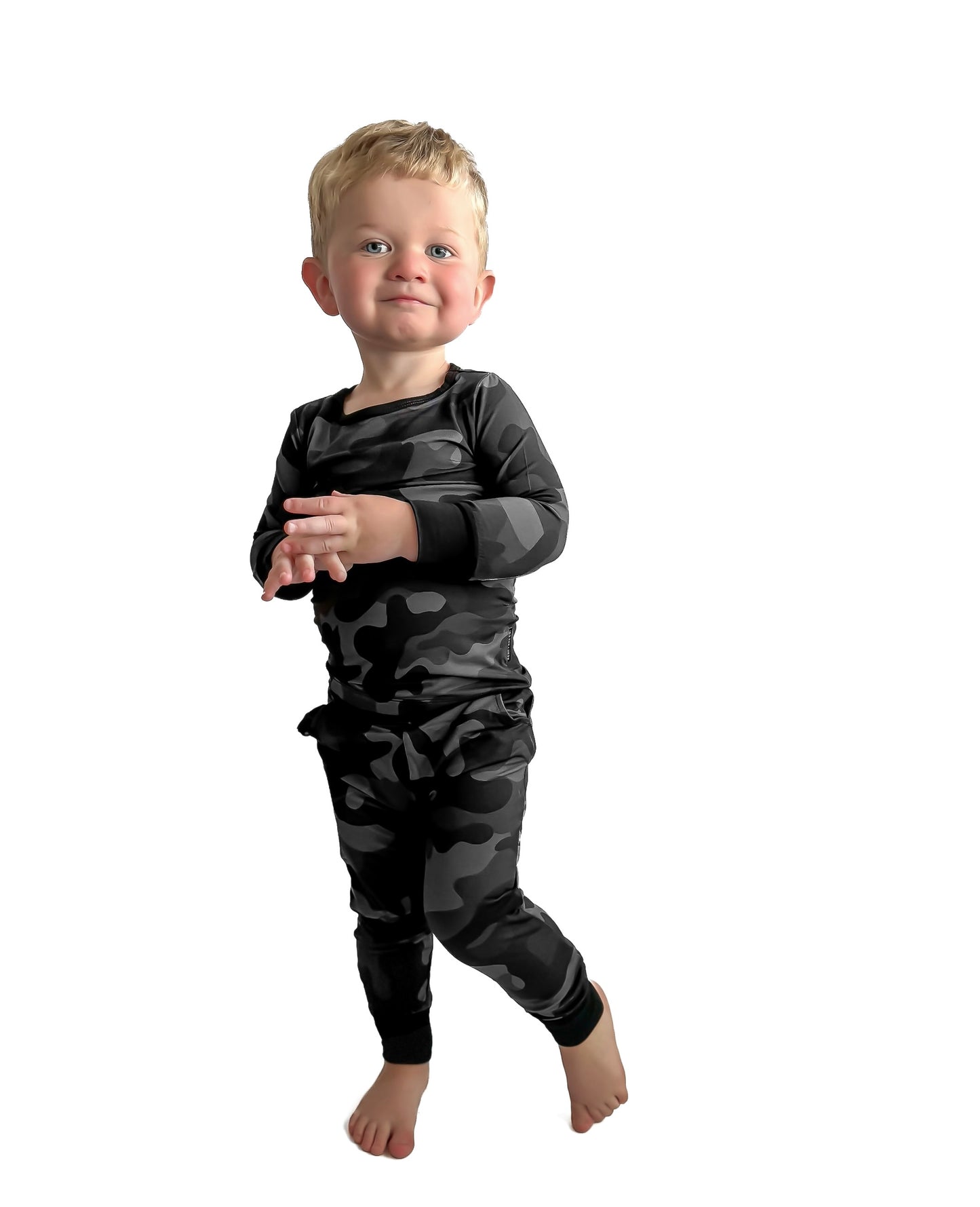 BAMBOO 2 PIECE PAJAMA SET - BLACK OPS