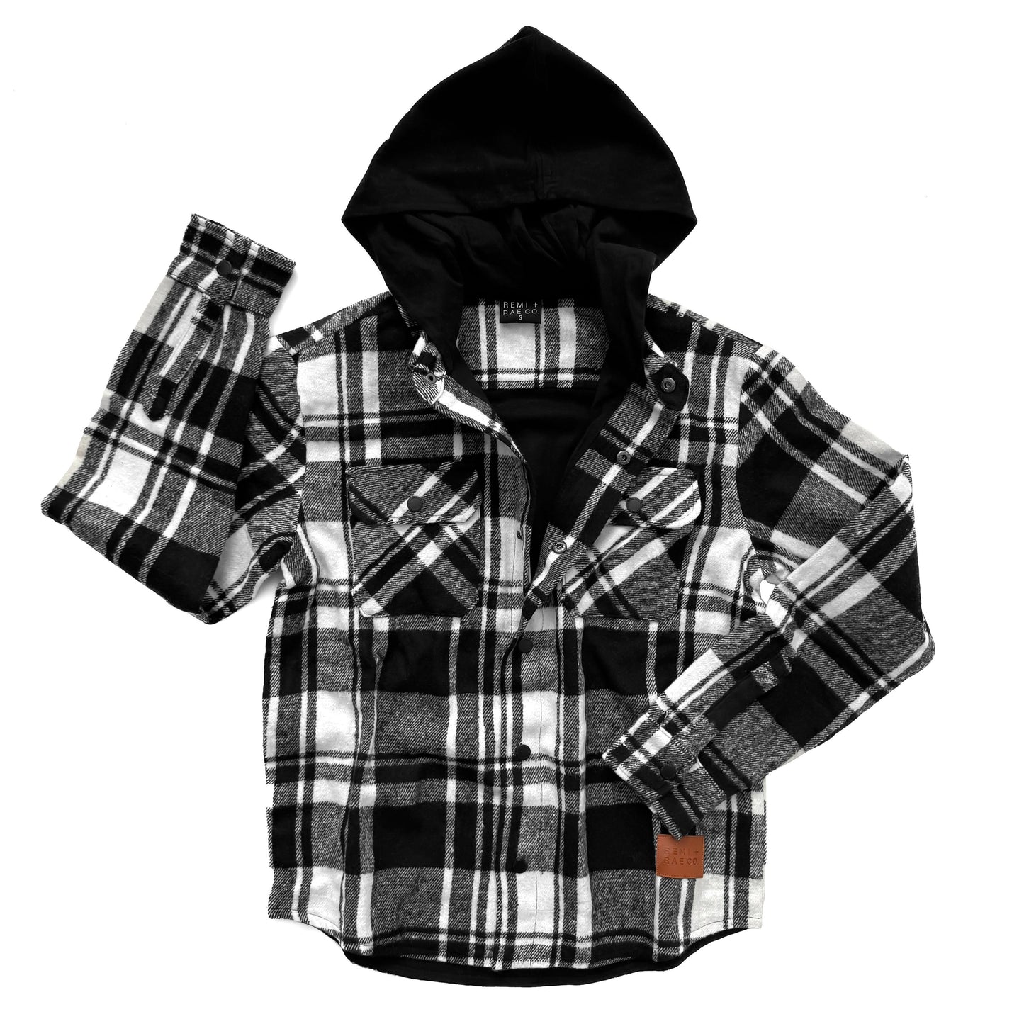 Flannel jacket without hood sale