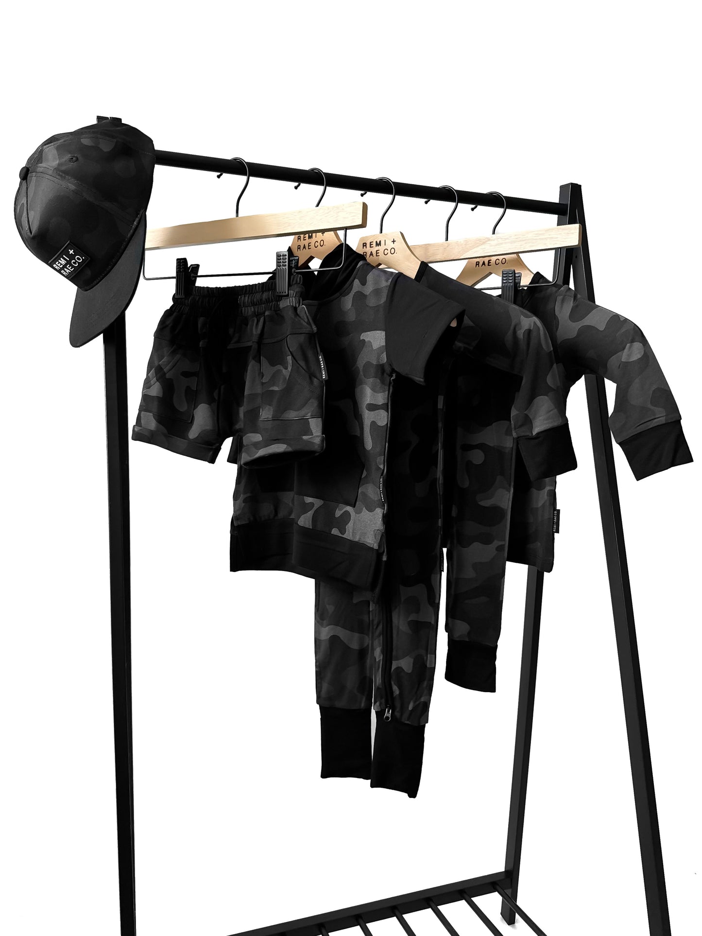 BAMBOO 2 PIECE PAJAMA SET - BLACK OPS