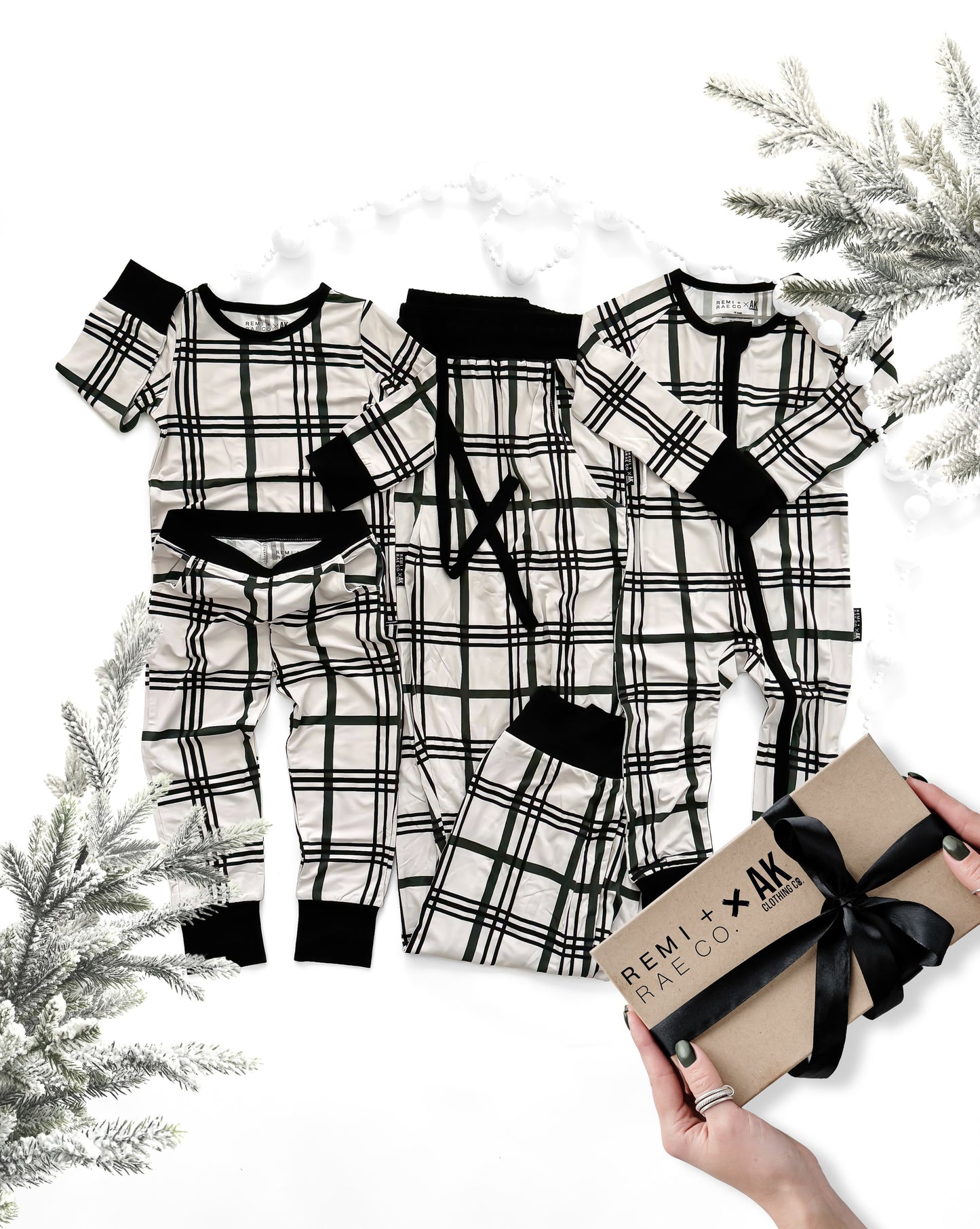 BAMBOO 2 PIECE PAJAMA SET - MERRY PLAID