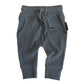 BAMBOO RIBBED JOGGERS - STEEL BLUE