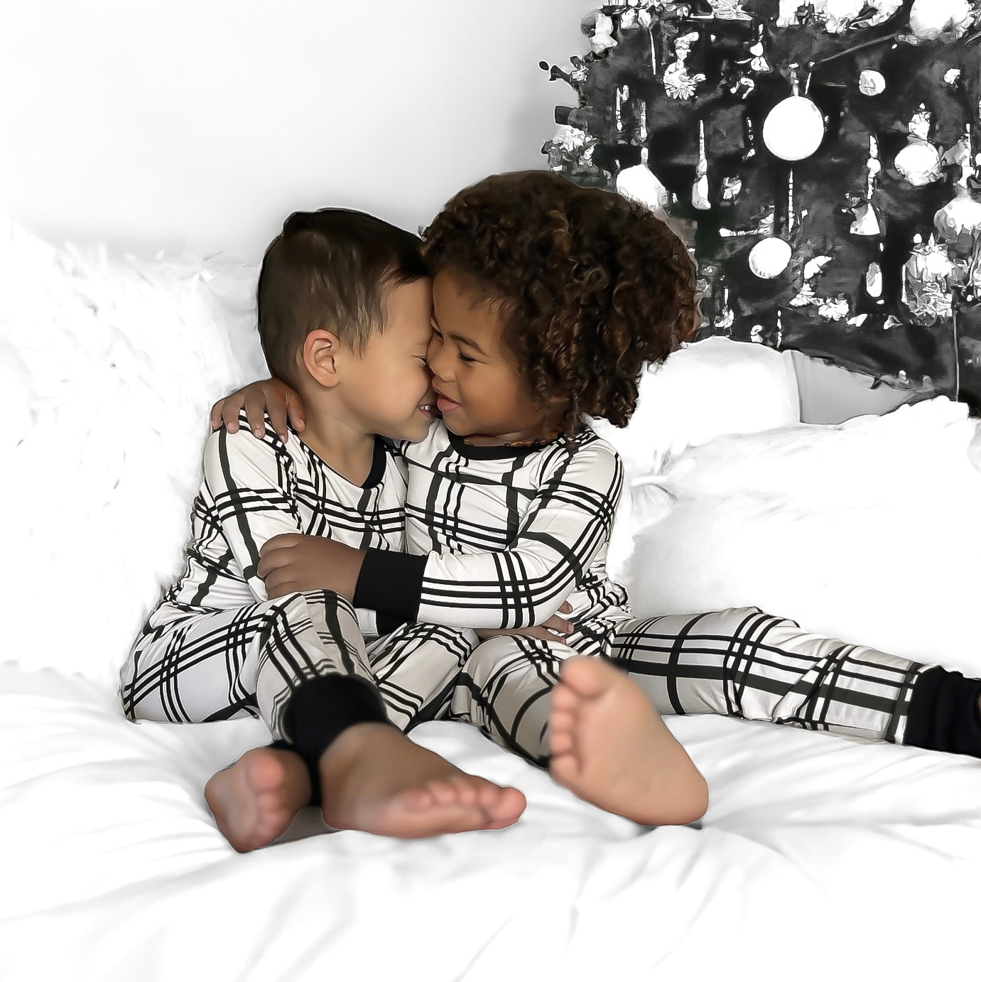 BAMBOO 2 PIECE PAJAMA SET - MERRY PLAID