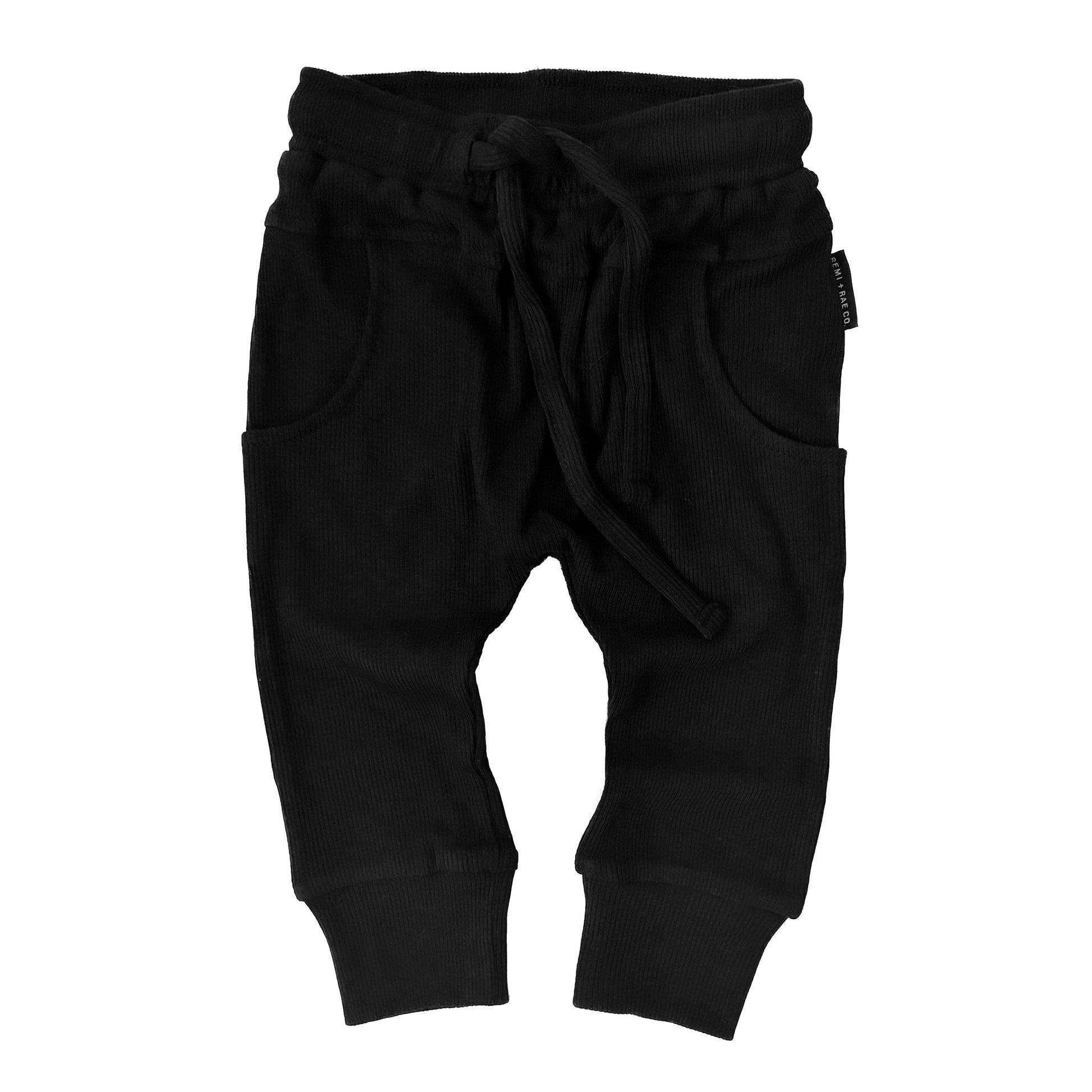 BAMBOO RIBBED KIDS JOGGERS