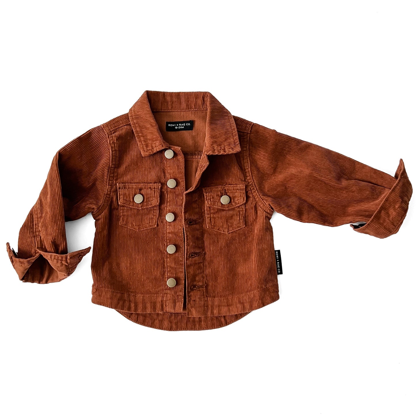 CORDUROY JACKET - RUST