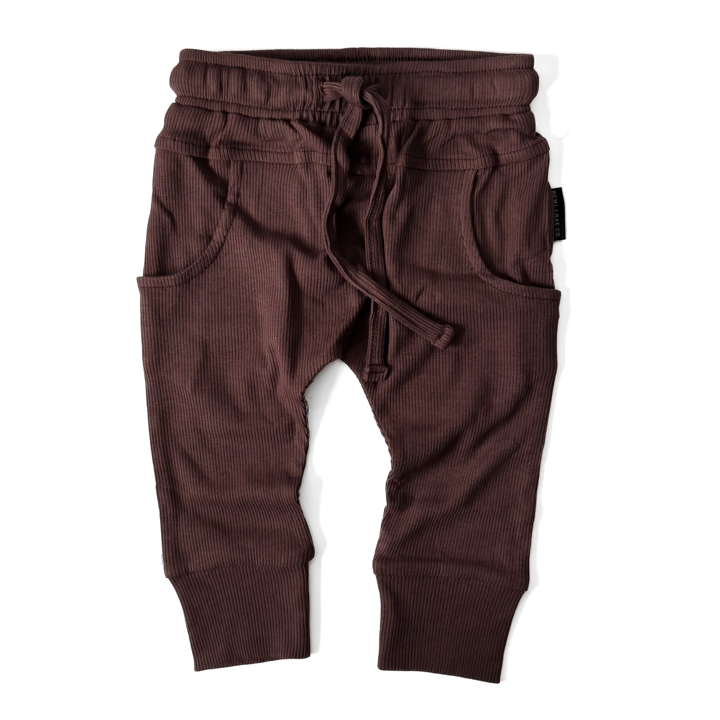 BAMBOO RIBBED KIDS JOGGERS