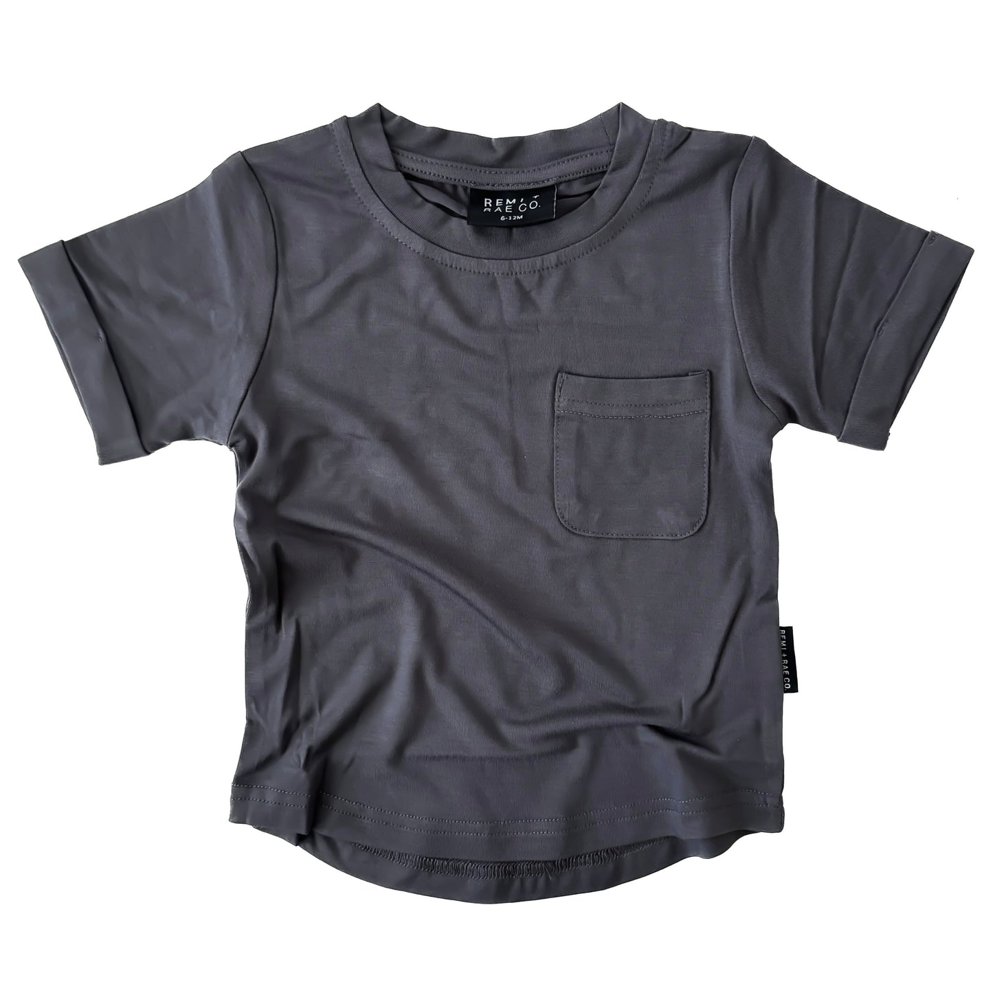 BAMBOO POCKET TEE - STORM