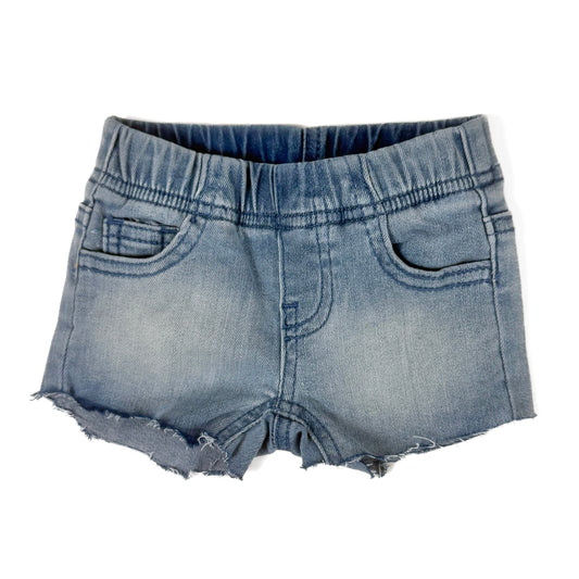DENIM CUT OFF SHORTIES - CLASSIC