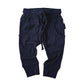 BAMBOO RIBBED JOGGERS - NAVY