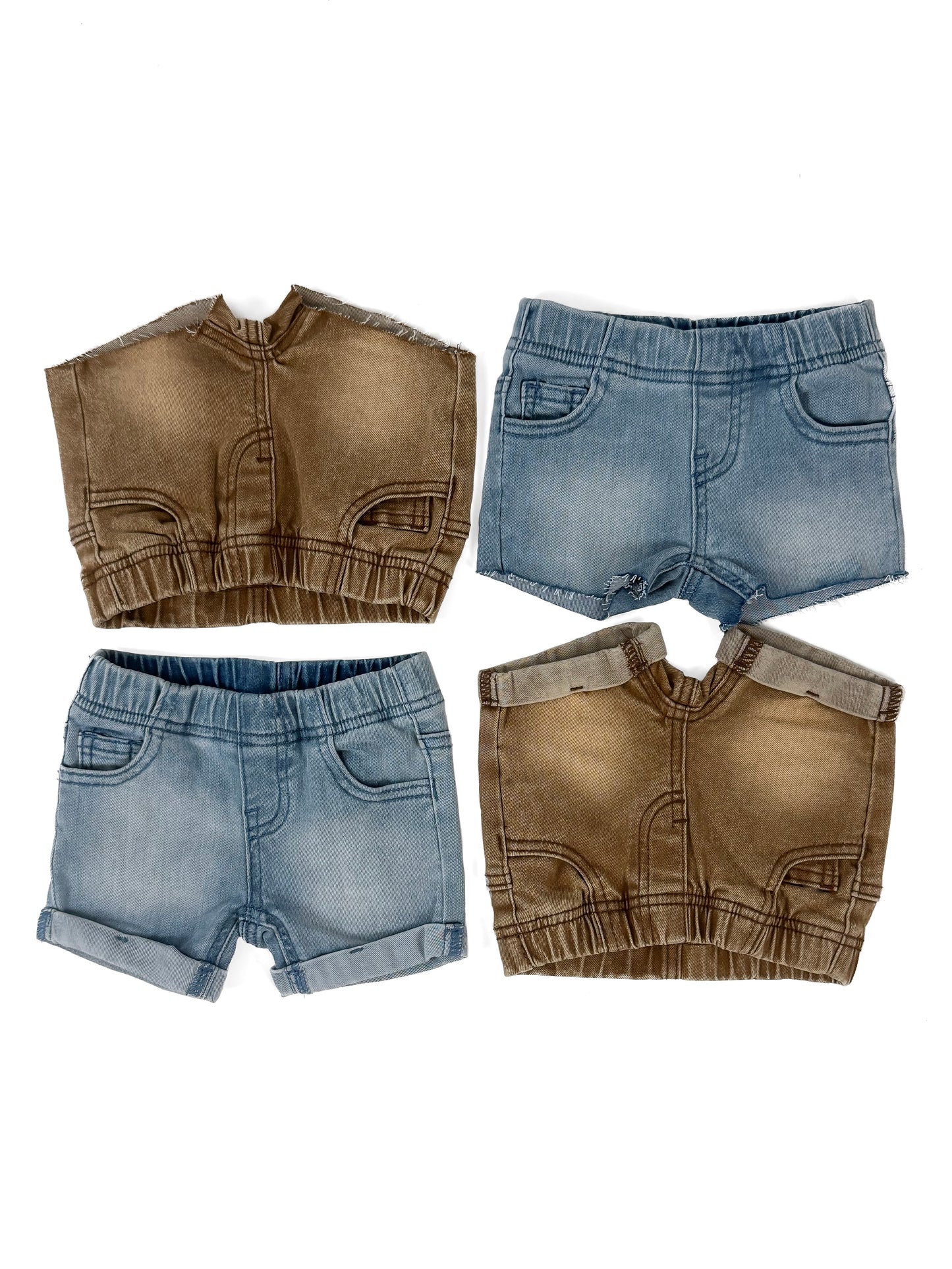DENIM CUT OFF SHORTIES - CLASSIC