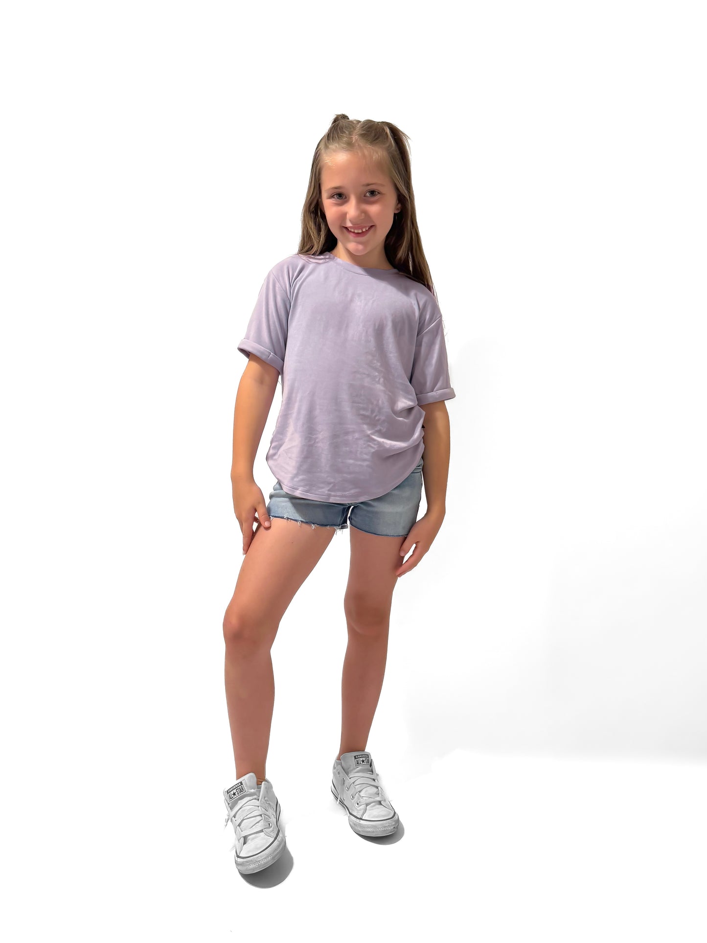DENIM CUT OFF SHORTIES - CLASSIC