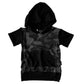 BAMBOO SHORT SLEEVE HOODIE - BLACK OPS