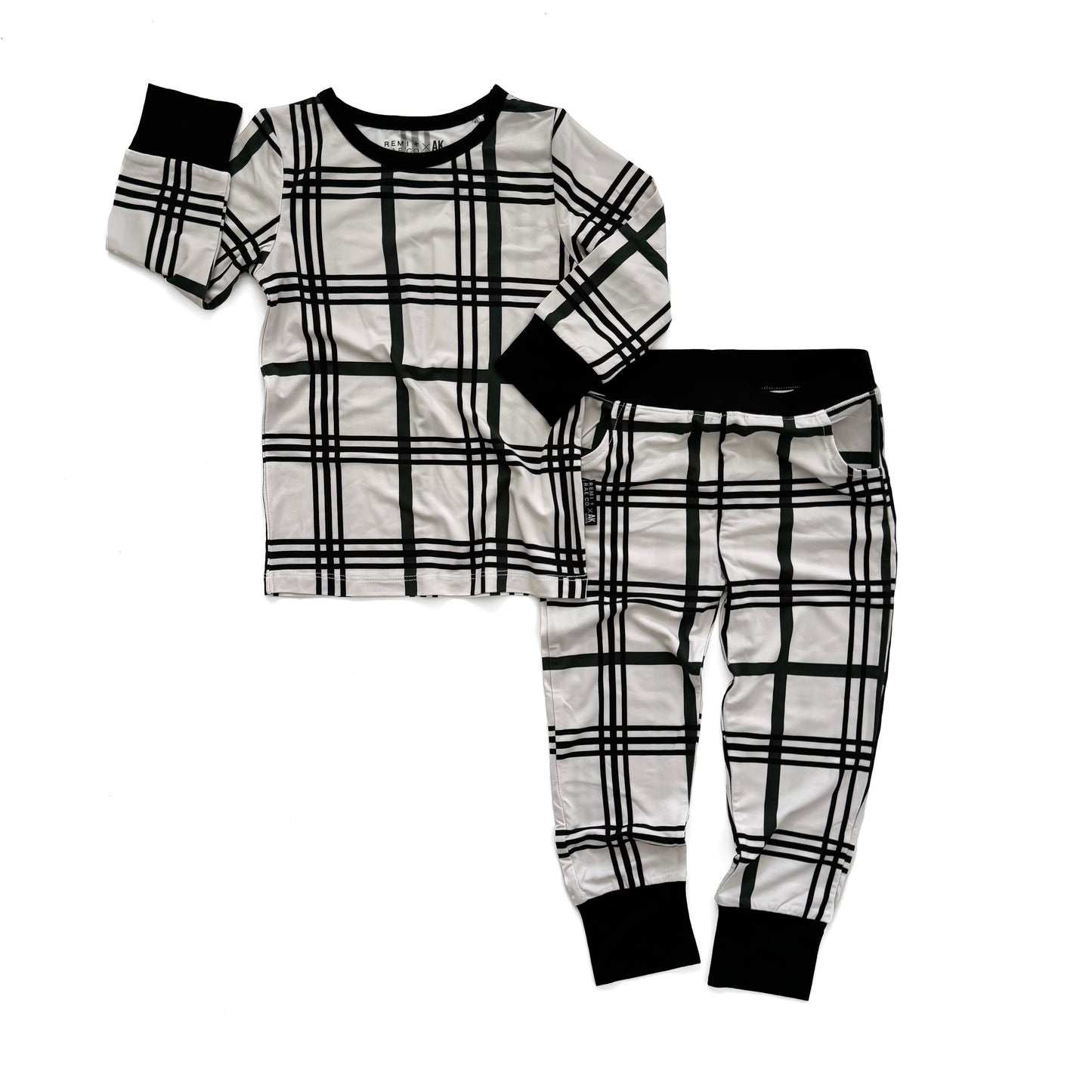 BAMBOO 2 PIECE PAJAMA SET - MERRY PLAID