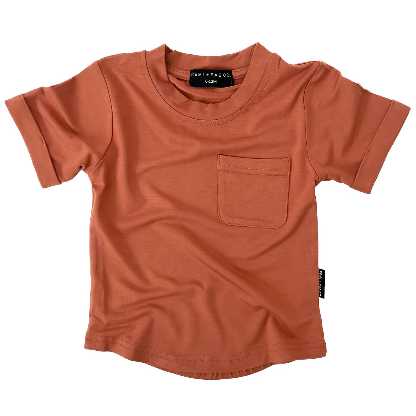 BAMBOO POCKET TEE - SPICE