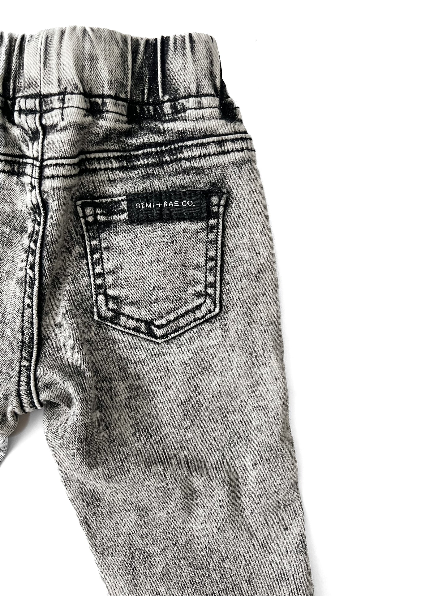 DISTRESSED ACID WASH CHINO JOGGERS