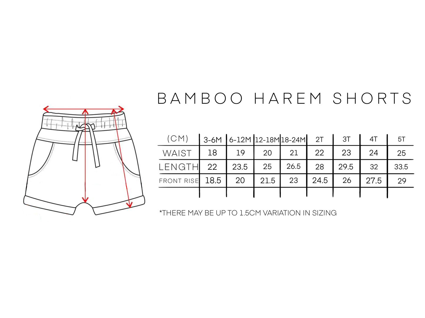 BAMBOO HAREM SHORTS - SAND