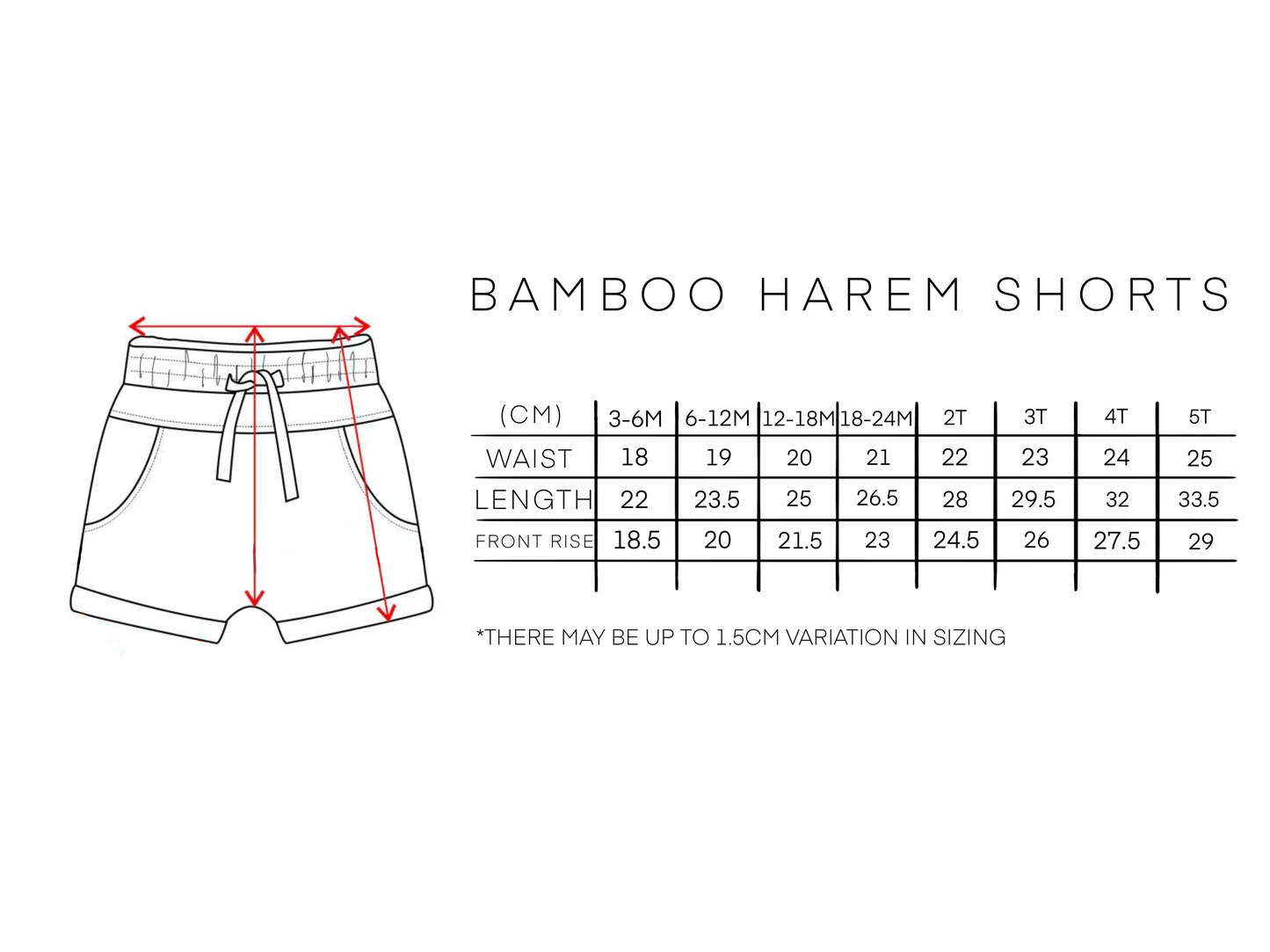 BAMBOO HAREM SHORTS - MUTED SAND