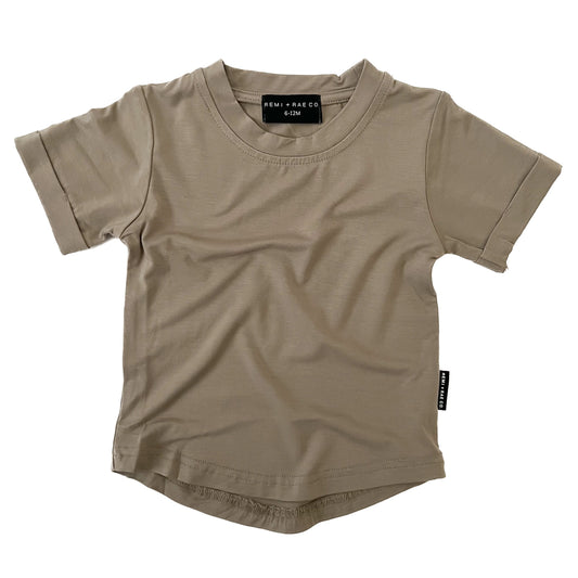 BAMBOO BASIC TEE - DUNE